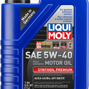 Synthoil Premium SAE 5W-40 | 1 L | Fully Synthetic Engine Oil | SKU: 2040