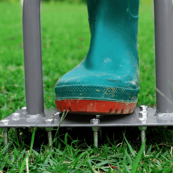 Lawn Aerator Spike Metal Manual Dethatching Soil Aerating Lawn with 15 Iron Spikes, Pre-Assembled Grass Aerator Tools for Yard, Lawn Aeration, Garden Tool, Revives Lawn Health, Patented - Image 7
