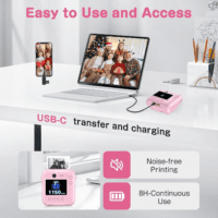Kids Camera Instant Print, Dual-Lens 48MP Digital Camera for Christmas Birthday Gifts, 1080P Selfie Instant Cameras for Kids with 32GB Card, Instant Print Digital Camera for Girls Boys-Pink - Image 6