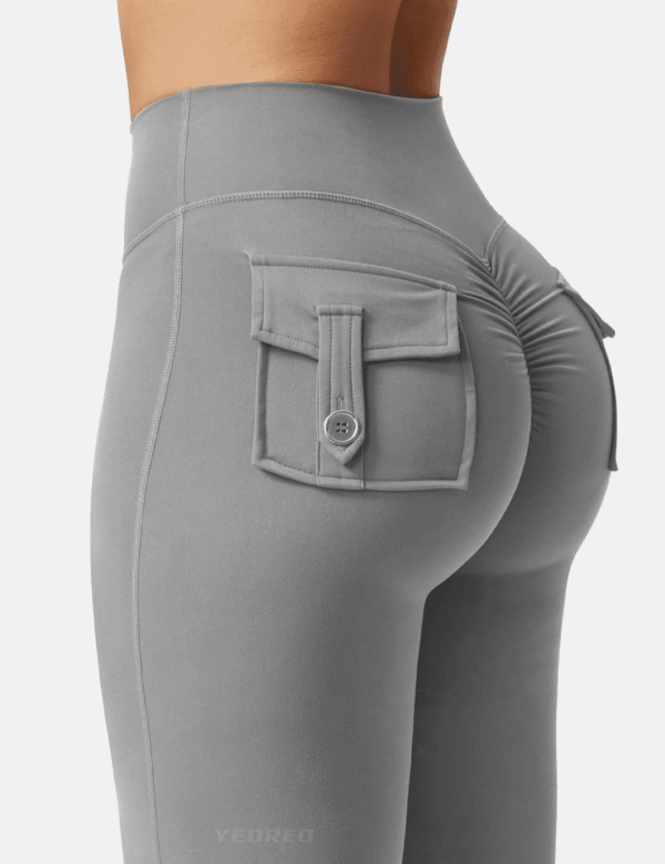 Flare Leggings with Pockets for Women Brittany Leggings Workout Leggings for Women Butt Lifting Gym Yoga Leggings - Image 5