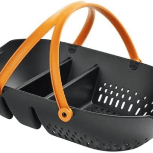 Garden Harvest Basket - Container for Gardening and Harvesting with Tool Caddy - Harvesting Basket Doubles as a Collander for Vegetables and Fruits - Garden Accessories