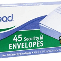 #10 Envelopes, Security Printed Lining for Privacy, Press-It Seal-It Self Adhesive Closure, All-Purpose 20-Lb Paper, 4-1/8" X 9-1/2", White, 45 per Box (75026) - Image 2