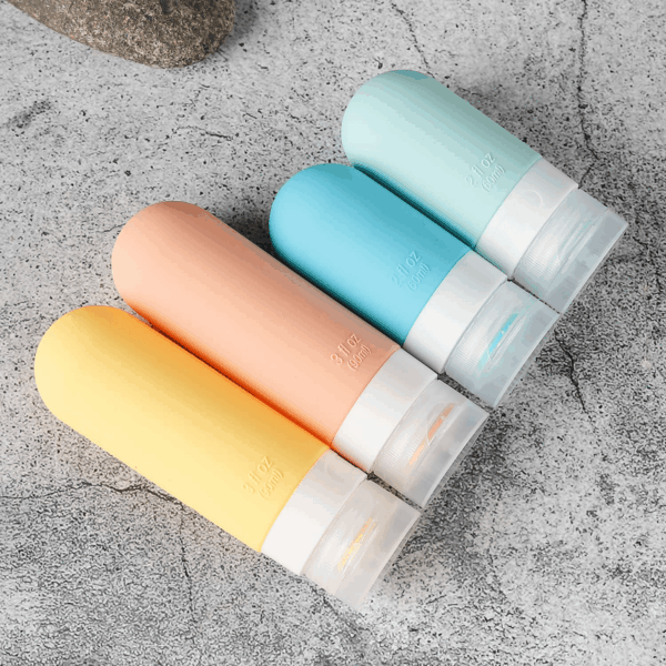 16 Pack Travel Bottles Set - TSA Approved Leak Proof Silicone Squeezable Containers for Toiletries, Conditioner, Shampoo, Lotion & Body Wash Accessories (16 Pcs/White Pack) - Image 6