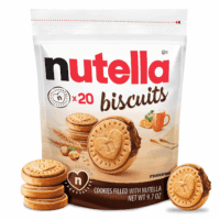 Biscuits, 20 Count Cookies, Hazelnut Spread with Cocoa, Kids Snacks, 9.7 Oz