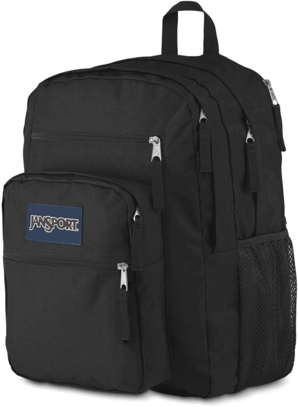 Laptop Backpack - Computer Bag with 2 Compartments, Ergonomic Shoulder Straps, 15” Laptop Sleeve, Haul Handle - Black - Image 10