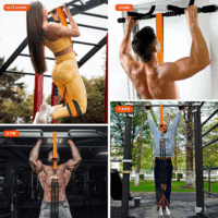 Pull up Assistance Bands, Heavy Duty Resistance Band for Pull up Bar, Adjustable Weight/Size with Fabric Feet/Knee Rest, Bands for Pull up Assist for Strength Training, Pull up Assist Band - Image 4