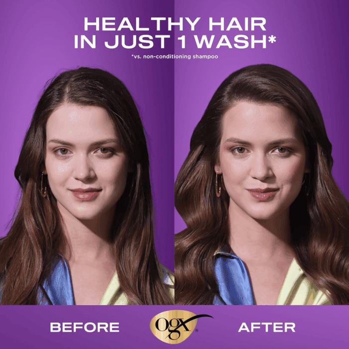 Thick & Full + Biotin & Collagen Volumizing Shampoo & Conditioner Set, Nutrient-Infused, Biotin Gives Hair Volume & Body, Sulfate-Free Surfactants, 13 Fl. Oz, 2 Pack - Image 3