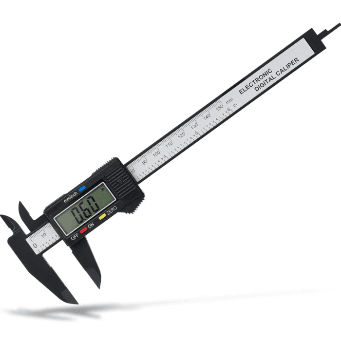 Digital Caliper,  0-6" Calipers Measuring Tool - Electronic Micrometer Caliper with Large LCD Screen, Auto-Off Feature, Inch and Millimeter Conversion
