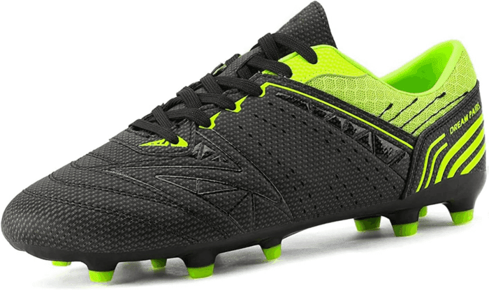 Mens Sport Flexible Athletic Lace up Light Weight Outdoor Cleats Football Soccer Shoes