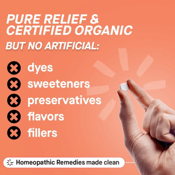 Cold Crush | Multi-Symptom Cough, Congestion & Sore Throat Relief for Adults | Acai Berry Flavor | Certified Organic & Non-Gmo | Homeopathic Remedy Made Clean | 60 Chewable Tablets​ - Image 2