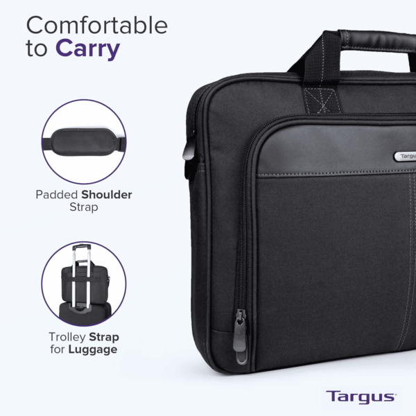 Unisex-Adult Slim Briefcase with Crossbody Shoulder Bag - Image 8
