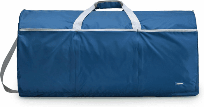 Large Duffel Bag (100L) for Travel, Travel Bag, with Multiple Zippered Pockets, Lightweight yet Durable Nylon Material, 50-Pound Weight Capacity, Navy Blue, 32.4"L X 16.9"W X 16.9"H