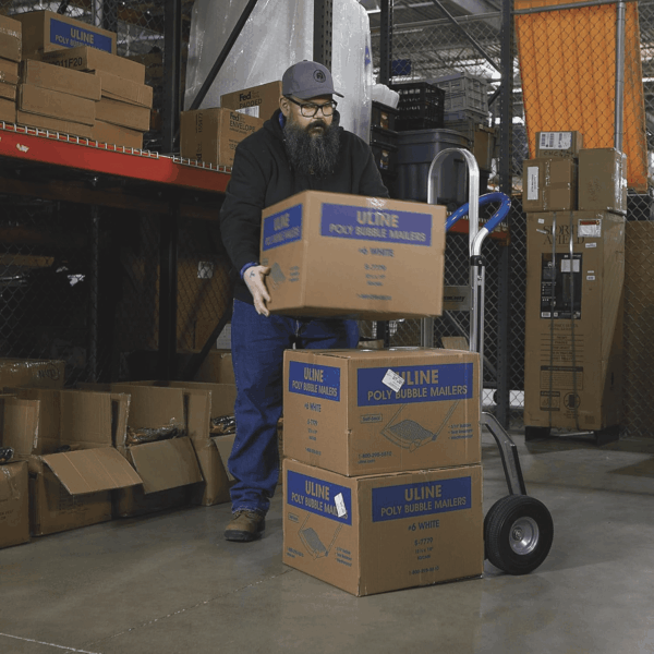 Continuous Handle Aluminum Hand Truck/Stair Skid Moving Dolly - 660-Lb. Capacity, 18In. Wide Toe Plate, 10In. Polyurethane Wheels, 54In. High - Image 7