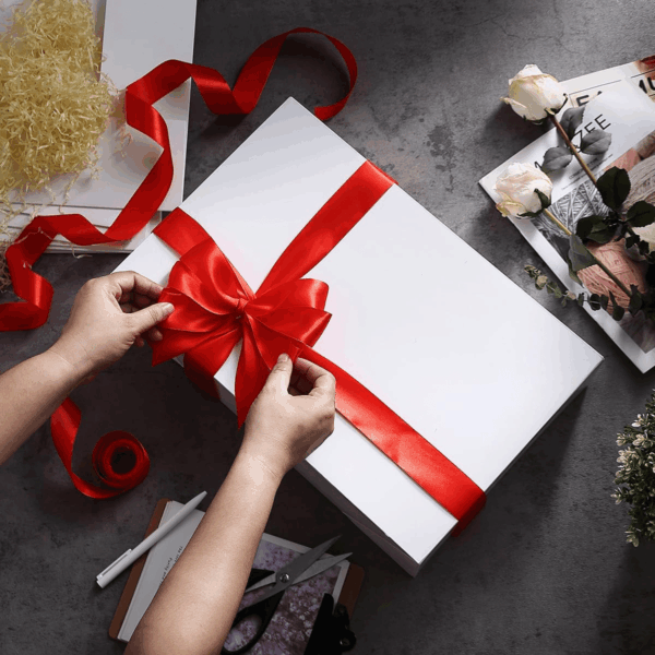 12 Premium Large Gift Boxes for Presents - Extra Large White Gift Boxes with Lids - 4-Inch Deep Large Gift Box Good for Robes and Bulky Items - Image 5