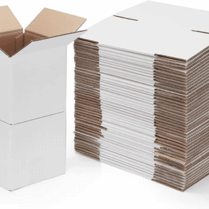 6X6X6 Shipping Boxes for Small Business,40 Pack White Corrugated Cardboard Box for Packaging, Mailing, Storage