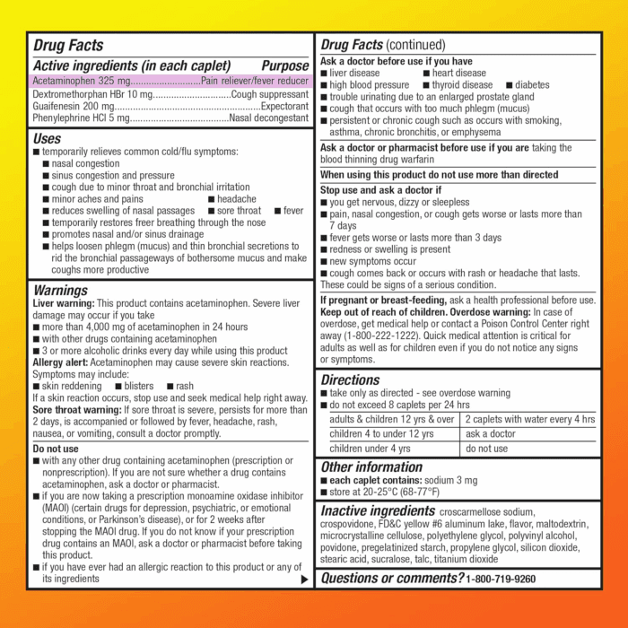 Daytime Severe Cold & Flu Relief Caplets, Medication for Severe Cold and Flu Symptoms like Headache, Fever, Coughing, Chest & Nasal Congestion, Vapor Ice, 24 Count - Image 5