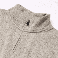 Men'S Long Sleeve Fleece Quarter-Zip Sweater - Image 5