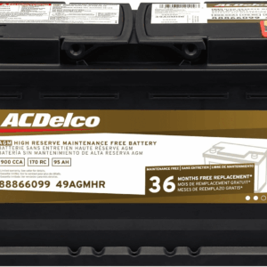 Gold 49AGMHR 36 Month Warranty High Reserve AGM BCI Group 49 Battery