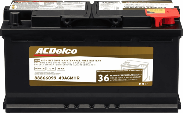 Gold 49AGMHR 36 Month Warranty High Reserve AGM BCI Group 49 Battery