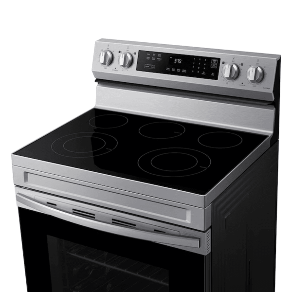 30-In Glass Top 5 Burners 6.3-Cu Ft Freestanding Electric Range ( Stainless Steel ) - Image 5