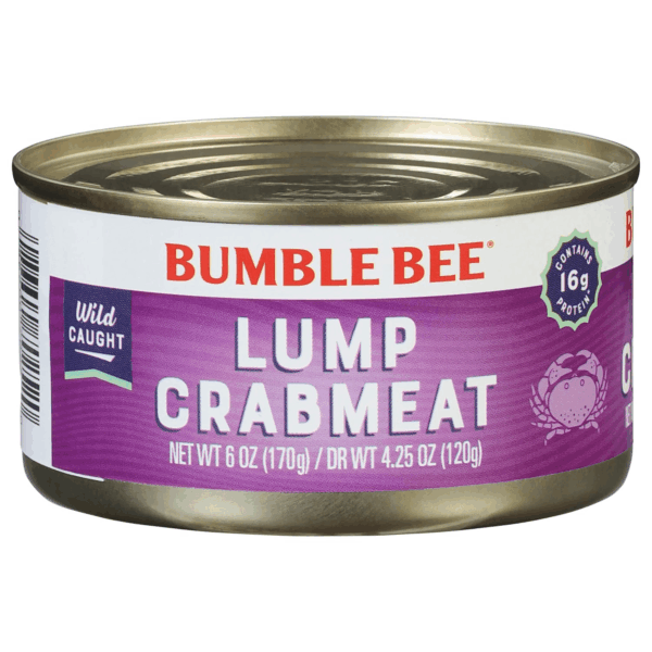 Lump Crab Meat, 6 Oz Can - 14G Protein & 1G Carb per Serving - Wild Caught, Small Chunks, Drain before Use - Packaging May Vary - Image 2