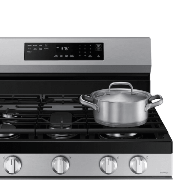 30-In 5 Burners 6.0-Cu Ft Air Fry Convection Oven Freestanding Natural Gas Range ( Fingerprint Resistant Stainless Steel ) - Image 8