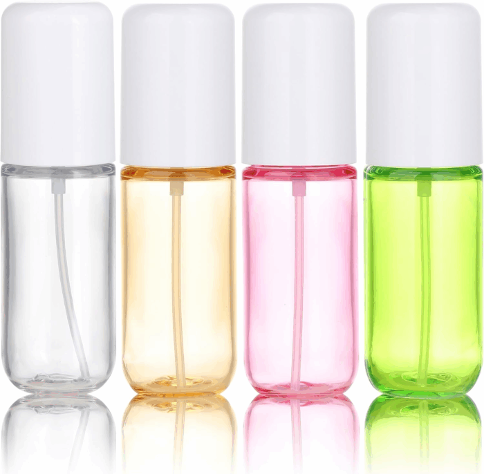 Travel Spray Bottles 1.35Oz/40Ml Fine Mist Empty Spray Bottles Mini Refillable Plastic Travel Bottle Set for Traveling and Outgoing