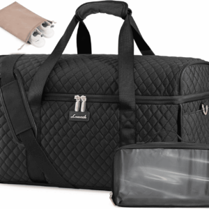 Travel Duffle Bag, Weekender Bags for Women, Carry on Duffel Bags for Airplanes, Overnight Bag with Toiletry Bag, Hospital Bag for Labor and Delivery, Yoga Gym Bag with Wet Pocket, 3Pcs Set