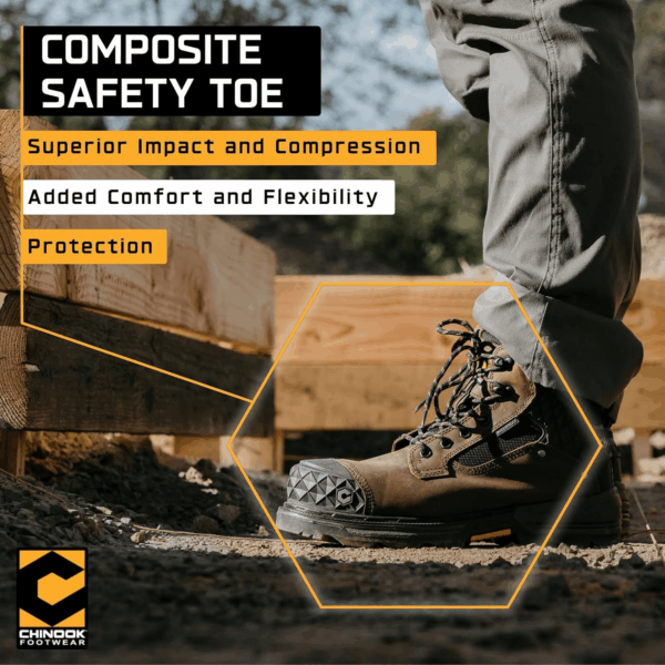 Pallet Jack Composite Toe 6" Industrial & Construction Waterproof Work Boots - Image 4
