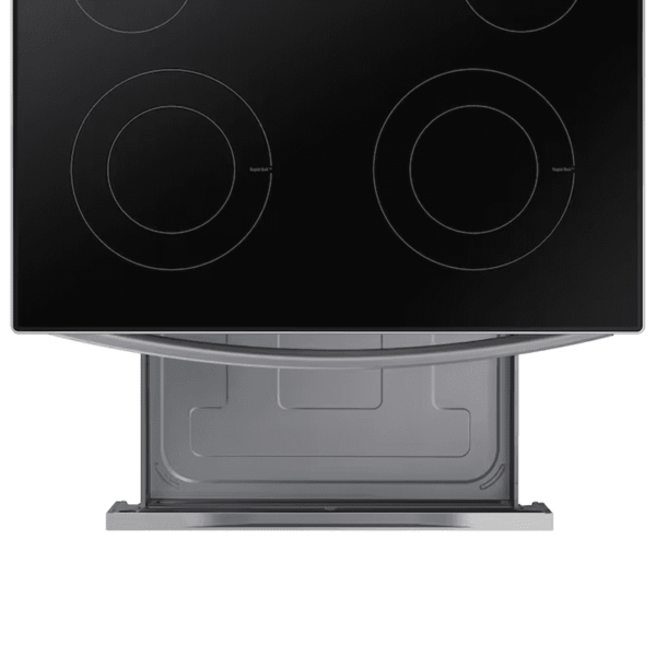30-In Glass Top 4 Burners 6.3-Cu Ft Freestanding Electric Range ( Stainless Steel ) - Image 9