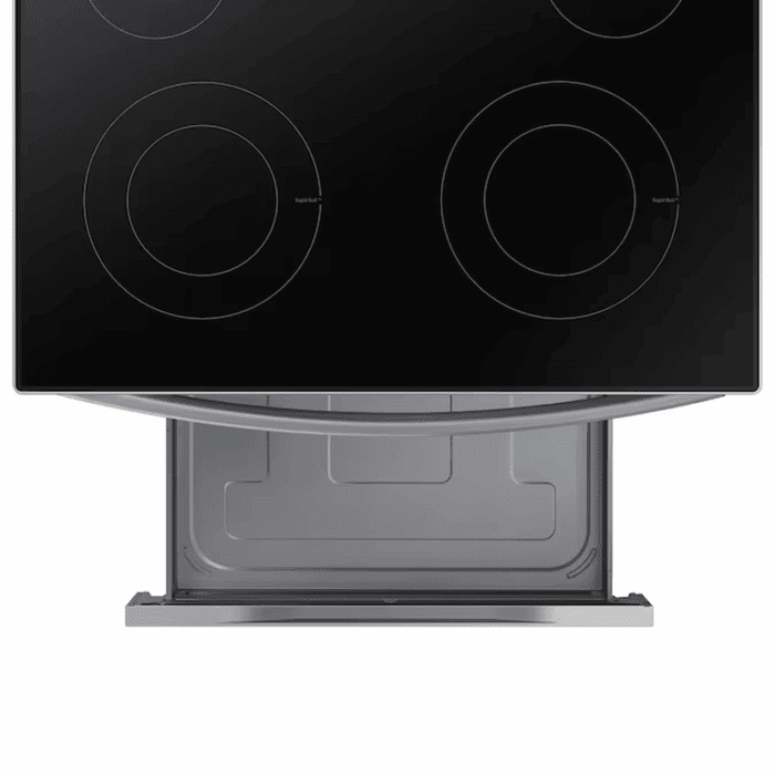 30-In Glass Top 4 Burners 6.3-Cu Ft Freestanding Electric Range ( Stainless Steel ) - Image 9