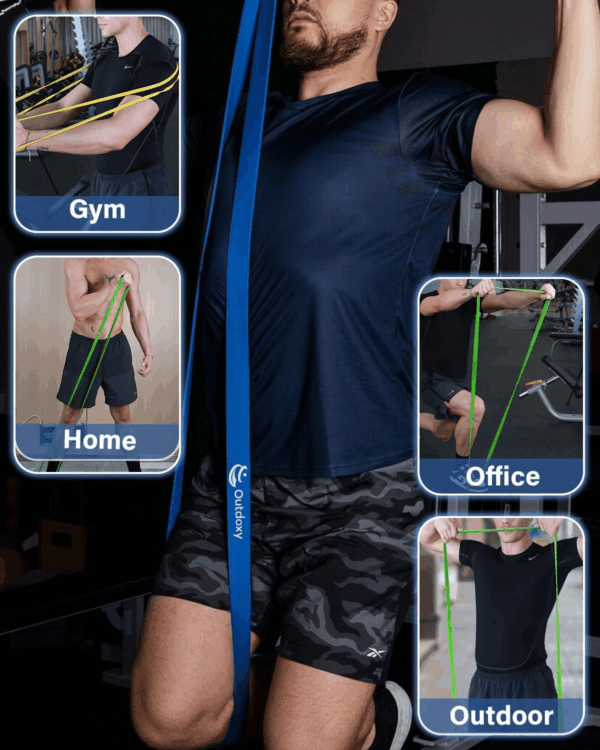 Resistance Bands, Pull up Assistance Bands Set of 5(4), Exercise Bands for Men & Women, Heavy Duty Stretch Exercise Bands, Resistance Bands for Working Out, Muscle Training - Image 8