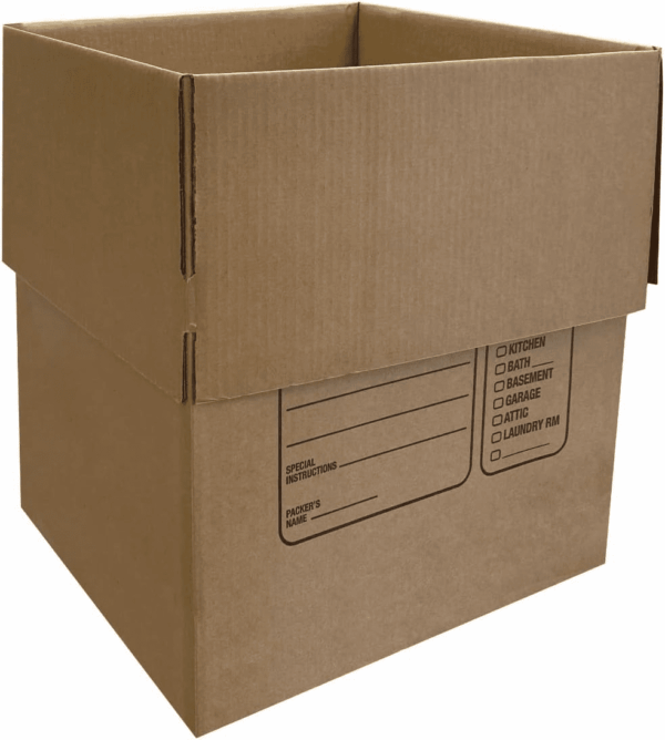 Moving Boxes with Handles, 10 Premium Large, 18 X 18 X 24, Brown, BOXINDSLAR10 - Image 8