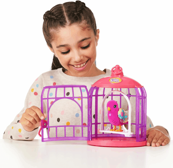 - Lil' Bird & Bird Cage: Tiara Twinkles, New Light up Wings with 20 + Sounds, and Reacts to Touch - Image 9