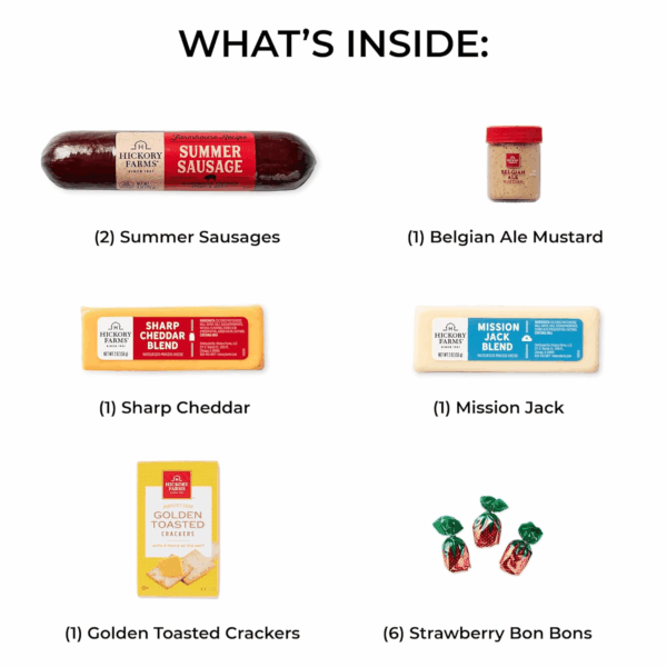 Farmhouse Meat & Cheese Food Gift Basket (Small) Box Set | Charcuterie Board Food | Summer Sausage | Father'S Day | Mother'S Day | Easter | Christmas | Holiday | Housewarming | Gourmet | Set | Sympathy Gift | Care Package - Image 3