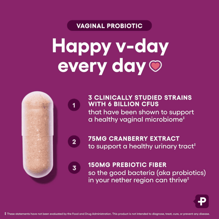 Vaginal Probiotics for Women - Ph Balance, Odor Control, Yeast Balance, Vaginal Flora & Feminine Health - 6B CFU with Organic Prebiotics and Cranberry Extract - 30 CT - Image 3
