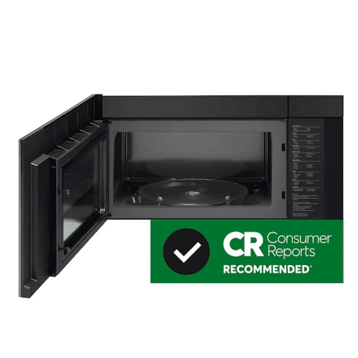 2.0-Cu Ft 29.88-In Over-The-Range Microwave with Sensor Cooking ( Printproof Black Stainless Steel ) - Image 2