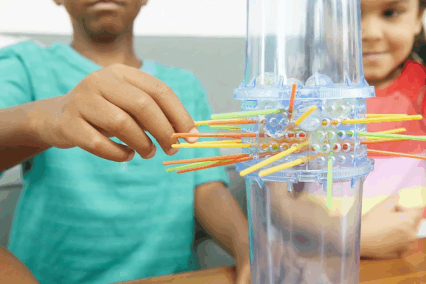 Kerplunk Kids Game, Easy-To-Learn Family Game for 2 to 4 Players, Don'T Let the Marbles Fall - Image 4