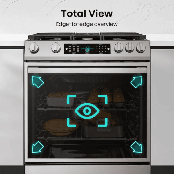 30-In Glass Top 5 Burners 5.8-Cu Ft Air Fry Convection Oven Freestanding Electric Range ( Stainless Steel ) - Image 17