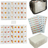 Seaside Escape Game Blocks 65 Tiles, Mahjong Tile Game, Sea Side Escape Tiles, 30Mm in ABS Plastic Material Seaside Excape Game Set with 4 DIY Stickers - Image 2