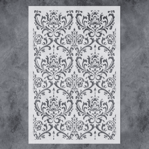 Damask Wall Stencil for Painting 16X24Inch Wall Stencil DIY Home Decor Stencils Paint Stencil for Walls Furniture Floors Fabric Crafts