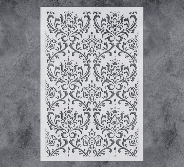 Damask Wall Stencil for Painting 16X24Inch Wall Stencil DIY Home Decor Stencils Paint Stencil for Walls Furniture Floors Fabric Crafts