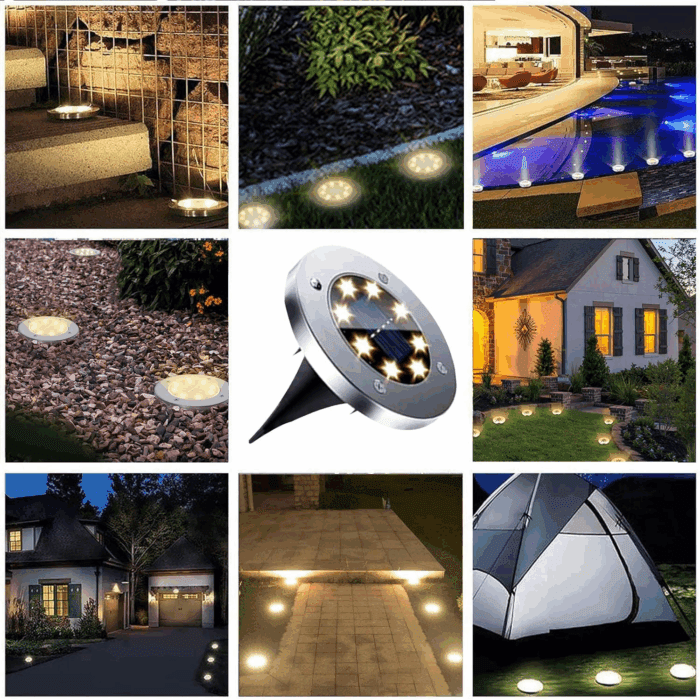 Solar Ground Lights, Waterproof Solar Garden Lights, Upgraded Outdoor Garden Waterproof Bright In-Ground Lights, Landscape Lights for Pathway,Yard,Deck,Lawn,Patio,Walkway (12 Pack Warm Light - Image 6