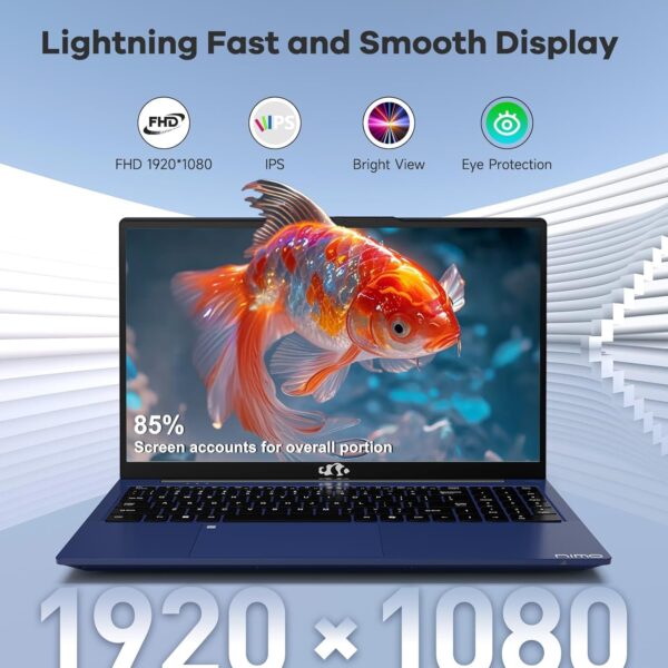 15.6" Fhd-Ips-Business Laptop, 8 Cores Intel I5-12450H 32GB RAM 1TB Ssd(Beat I7-11800H, up to 4.4 Ghz) Computer with 100W Type-C Fingerprint Backlit Keyboard Wifi-6 Numpad Win 11 - Image 5