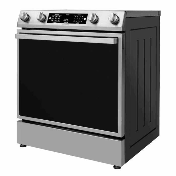 30-In Glass Top 5 Burners 5.8-Cu Ft Air Fry Convection Oven Slide-In Electric Range Stainless Steel ) - Image 16