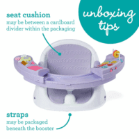 Music & Lights 3-In-1 Discovery Seat and Booster with Piano - Convertible Infant Activity, Feeding Seat and Table Booster, Lavender and Teal - Image 4