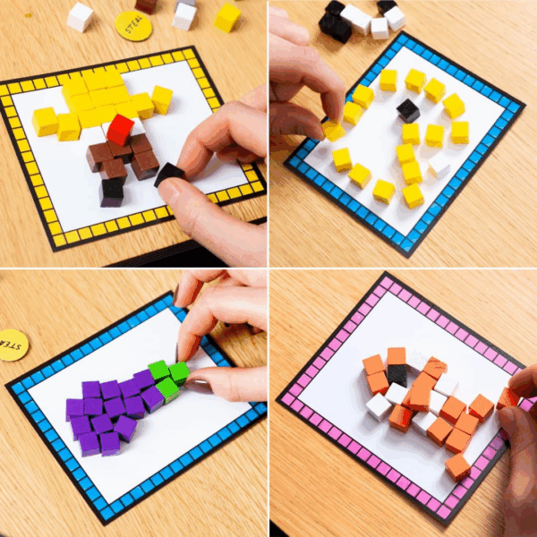 Block Party: Colourful Block Building Family Board Game for Kids Aged 8+, Adults, Teens - Image 6