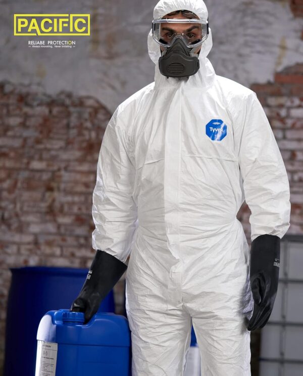 Chemical Resistant Gloves, Heavy Duty Industrial Rubber Gloves, Resist Acid, Alkali and Oil, 12.6", Large - Image 6