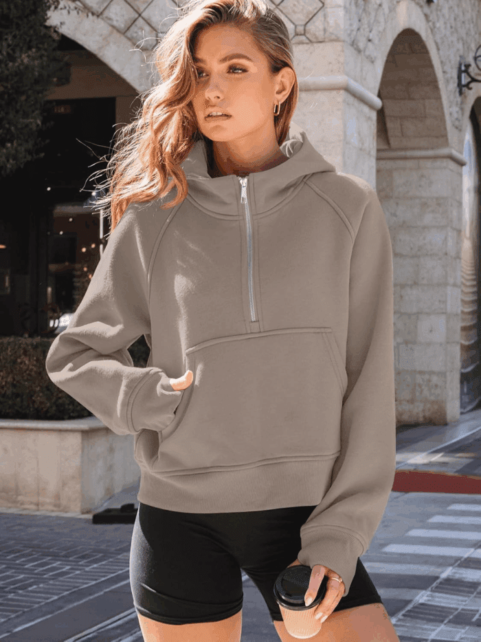 Womens Hoodies Fleece Fall Fashion Outfits Workout Sweatshirts Winter Jackets Oversized Pullover Tops Clothes 2025 - Image 3