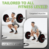 Olympic Bumper Plates, 2" Weight Plates for Strength Training & Weightlifting, Pairs, Sets or Sets with 7FT Barbell, Multiple Options - Image 6
